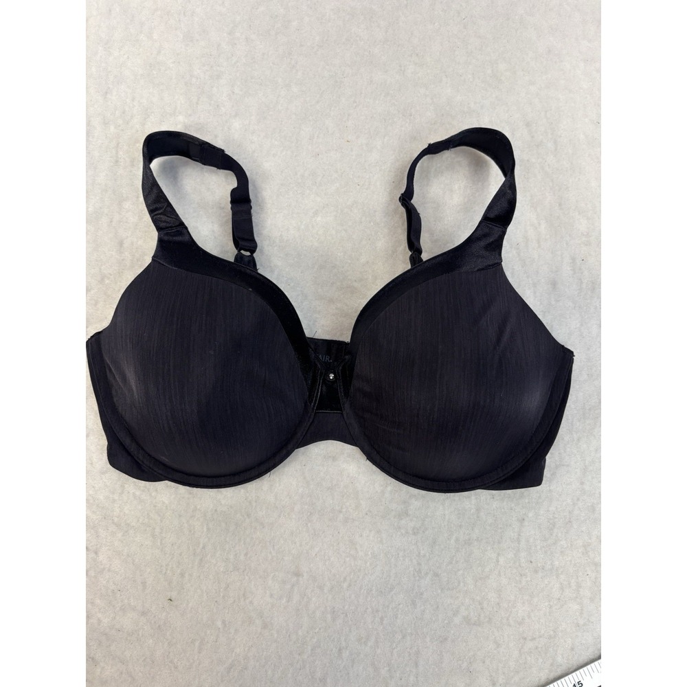Vanity Fair Women's 38D Black Bra T-Shirt Full Coverage Underwire Comfort